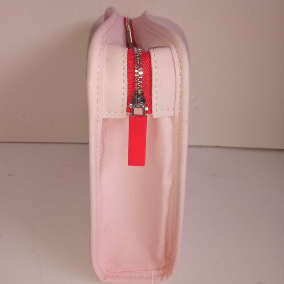 GLOSSIER NWOT Pink Limited Edition Cosmetic Bag w Removable Felt Liner - Picture 4 of 16